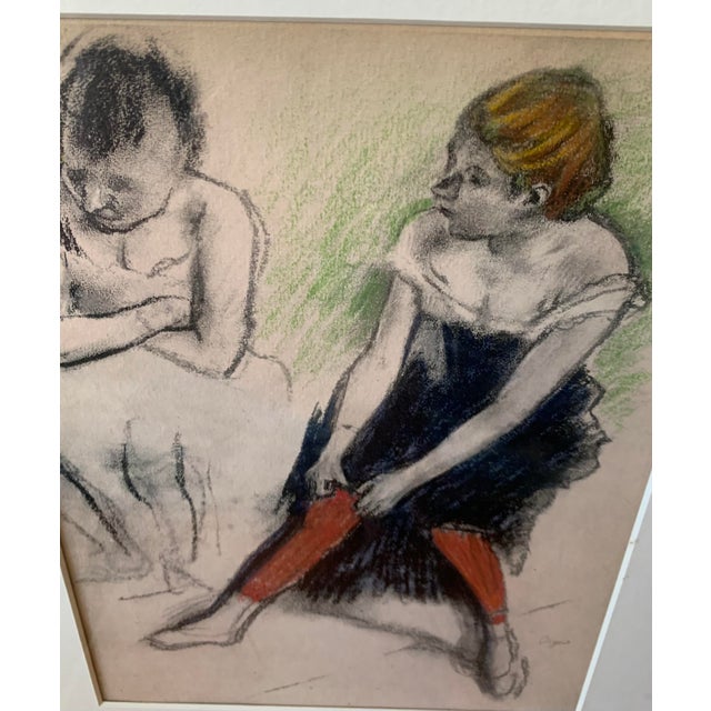 1950s Framed Print of Edgar Degas's "Danseuse Aux Bas Rouges" For Sale - Image 4 of 6