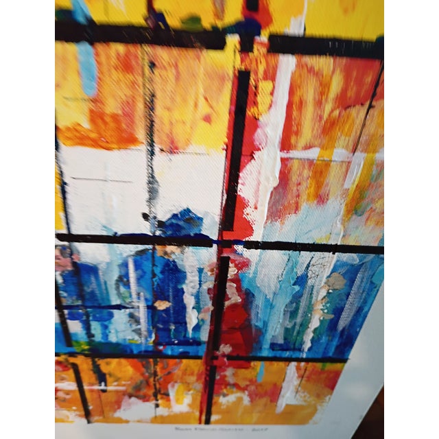 Contemporary 2017 Ross David Smith "Reflections" Abstract Painting For Sale - Image 3 of 14
