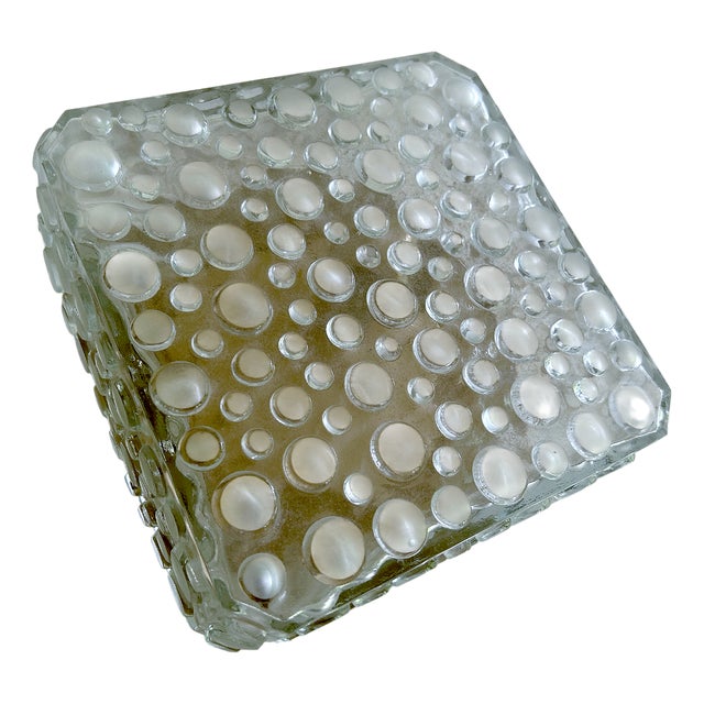 Vintage Bubble Glass Flush Mount from Erco, 1970s For Sale