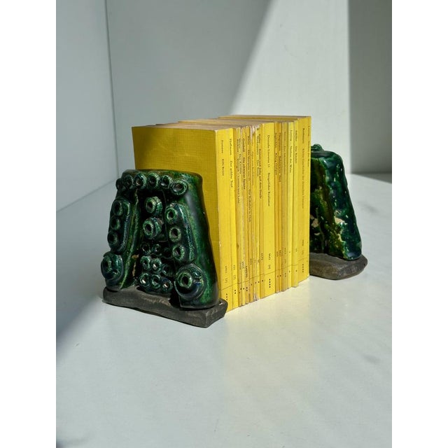 Studio Ceramic Bookends by Rudolf Mauke, Germany, 1960s, Set of 2 For Sale - Image 17 of 18