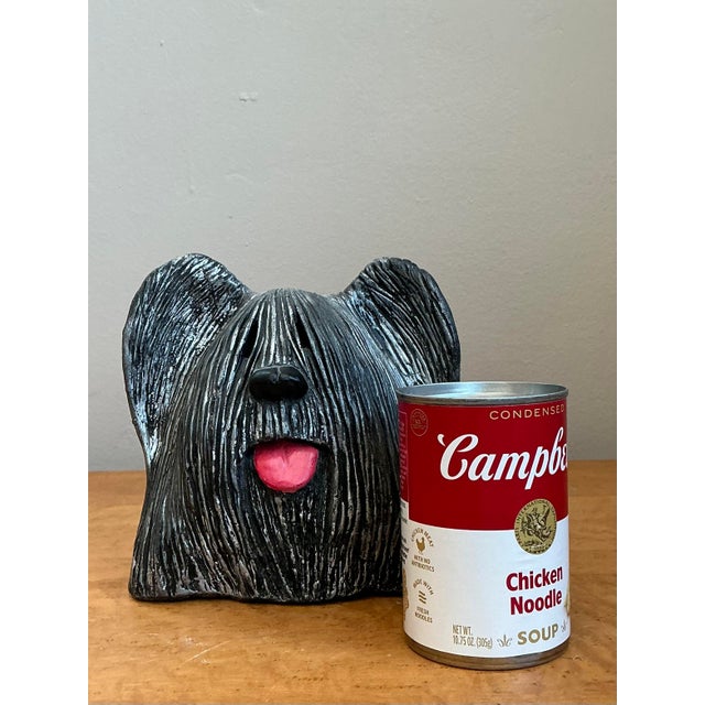 Vintage Original Studio Pottery Dog For Sale - Image 4 of 12