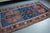 Antique 1920s Armenian Medallion Geometric Floral Abrash Light Blue Orange Terracotta - 3’9” X 6'10" For Sale - Image 10 of 11