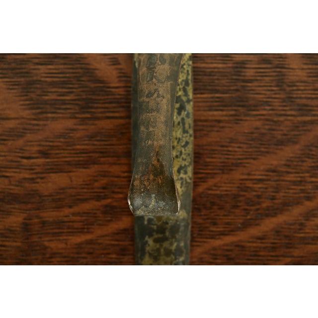 Metal Roycroft Arts & Crafts Hammered Brass Over Copper Letter Opener For Sale - Image 7 of 13