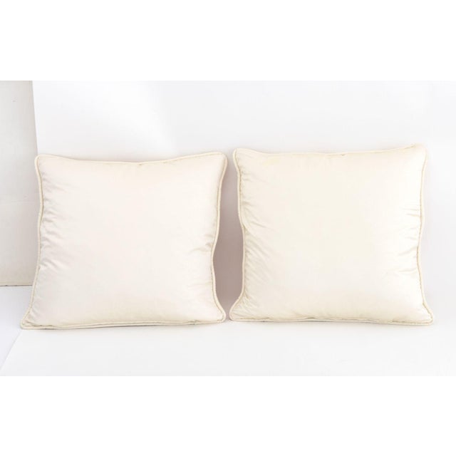 Textile Hermes "24 Faubourg" Silk Pillows, 2 For Sale - Image 7 of 7