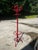 Red Wooden Vintage Hat/Coat Rack, Slight Condition Issue For Sale In Atlanta - Image 6 of 7