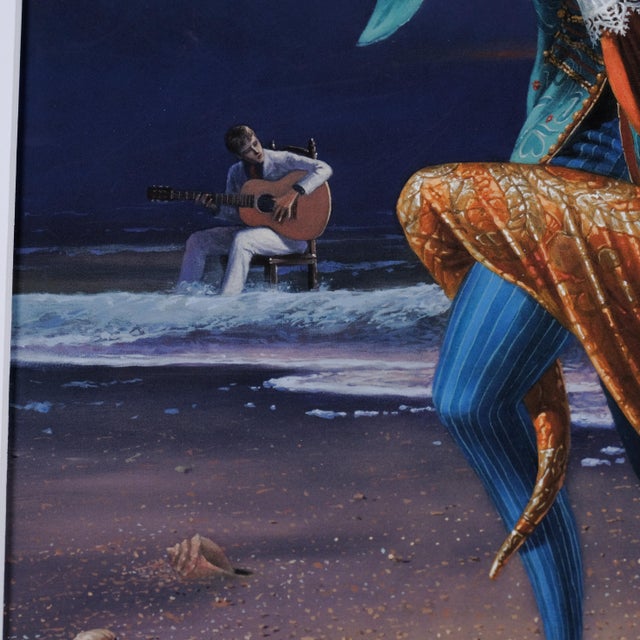 1990s 1990s Gil Bruvel "Sunset Tango" Hand Signed and Numbered Limited Edition 50/500 Unframed Matted Lithograph Excellent Condition For Sale - Image 5 of 8