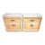 Thomasville Nightstands Blonde Marble Tops Pair For Sale