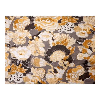 Duralee Suburban Home "Kiji" Floral Chinoiserie Cotton Twill- 3.25 Yards For Sale