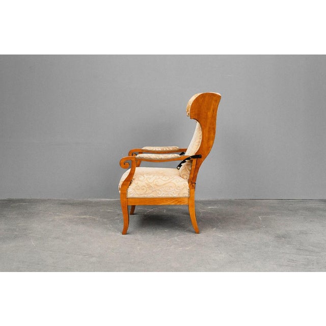 Brown Biedermeier Wing Chair For Sale - Image 8 of 18