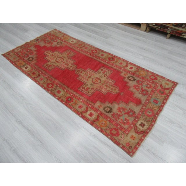 Vintage Turkish Wool Rug - 3′8″ × 8′ For Sale - Image 4 of 6