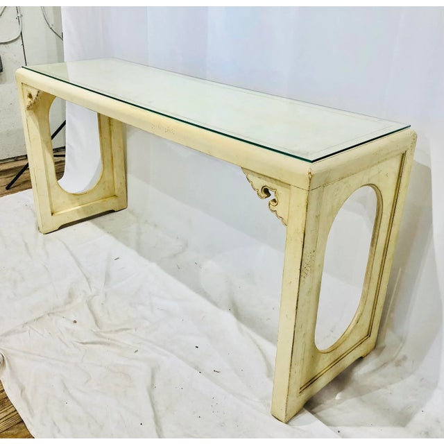 Mid 20th Century Vintage Contemporary Modern Ming Style Console Table For Sale - Image 11 of 13