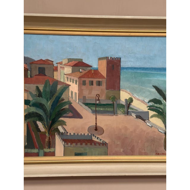K. Berthel, Motif from Italy, 1949, Oil Painting on Canvas, Framed For Sale - Image 10 of 18