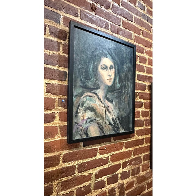 Thelma Twery (1923-2021) Expressionist Portrait Painting For Sale - Image 6 of 8