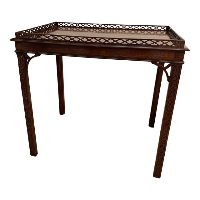 19th Century Mahogany Tea Table For Sale