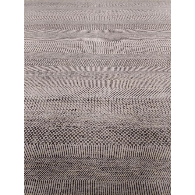 Modern Hand Knotted Modern Wool Rug - 8' 01" X 10' 04" For Sale - Image 3 of 4