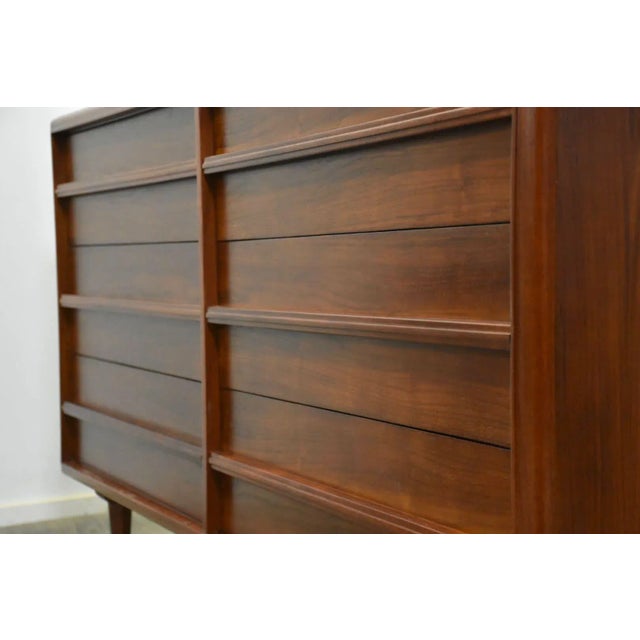 Wood Refinished Walnut Dresser by Rway For Sale - Image 7 of 10