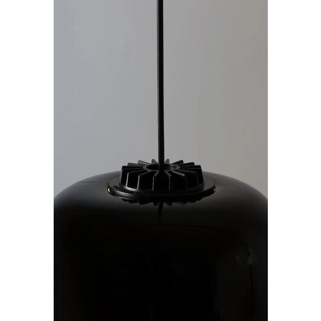 Large Black Headhat Bowl Pendant Lamp by Santa & Cole For Sale - Image 6 of 11