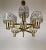Chandelier made from the austrian company j. T. Kalmar in the 60s. Solid brass construction with 8 arms and shades in...