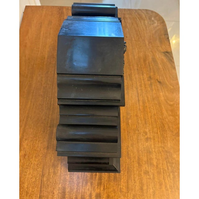 Large Antique Victorian Marble Mantel Clock from Philippes, 1860 For Sale - Image 4 of 15