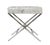 Pasargad Home Forest Steel and Cowhide Bench For Sale