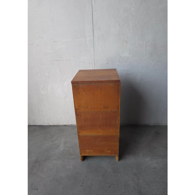 Small Vintage Craftsman Made Drawered Cabinet For Sale - Image 9 of 10