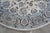 Vintage Nain Floral All Over Vine Palmette Round Wool & Silk Area Rug 74" For Sale - Image 12 of 13