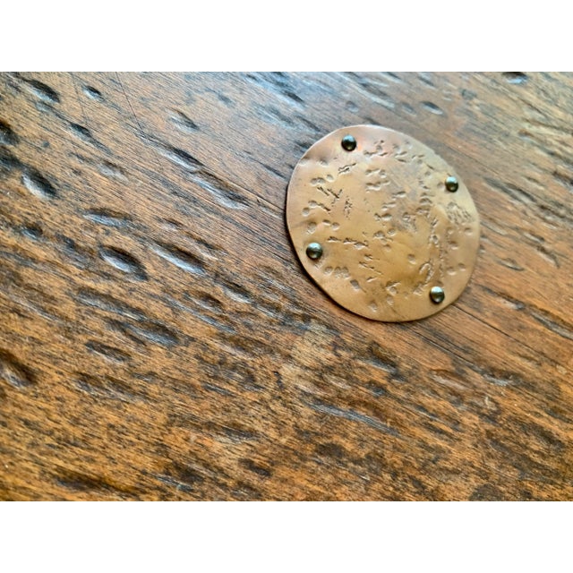 Vintage Double Wooden Pulley Block & Tackle Nautical, Marine, Coastal Steampunk Table Lamp For Sale - Image 9 of 12