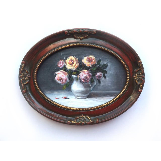 2020s Framed Original Floral Roses Painting Style Wall Decor by Valeriya Serova For Sale - Image 5 of 9