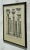 A striking vintage Boho original engraving on paper. A stylish composition of different types of columns. Framed and under...