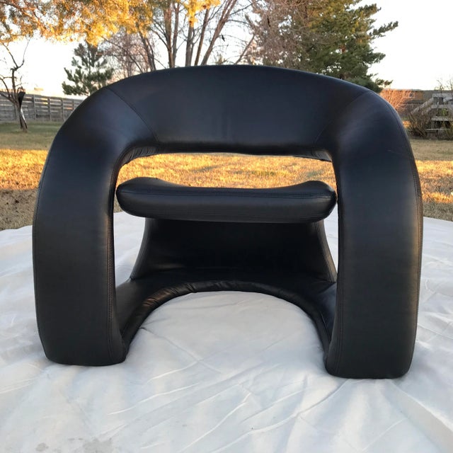 椅子 vintage 90's Postmodern Chair 1990s Postmodern Multi Composed Clam Shell Barrel Chair. For