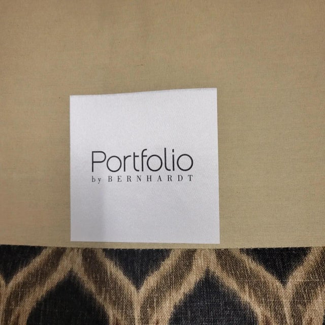 Pair of Modern Bernhardt Portfolio Transitional Upholstered Club Chairs With Nailhead Trim For Sale - Image 11 of 11