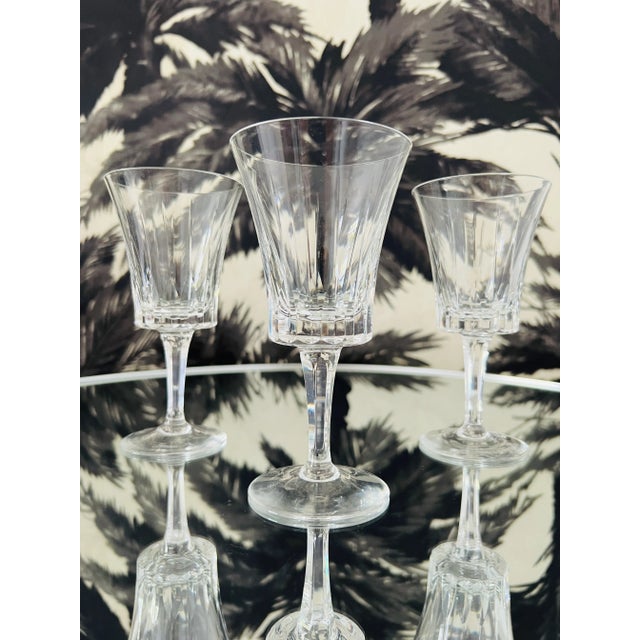 1970s Set of Seven Vintage Crystal Wine Glasses by Gorham, C. 1970 For Sale - Image 5 of 13