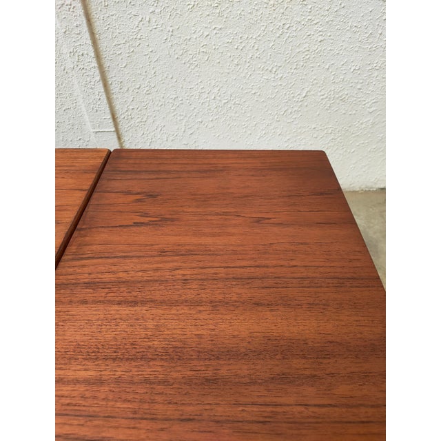 Mid-Century Modern Extendable Table in Teak, Denmark, 1980 For Sale - Image 6 of 11