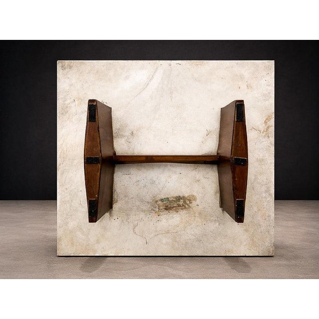 1950s Limestone Coffee Table by Jorge Zalszupin, Rosewood & Marble, Brazil, 1959 - Lot 553A For Sale - Image 5 of 16