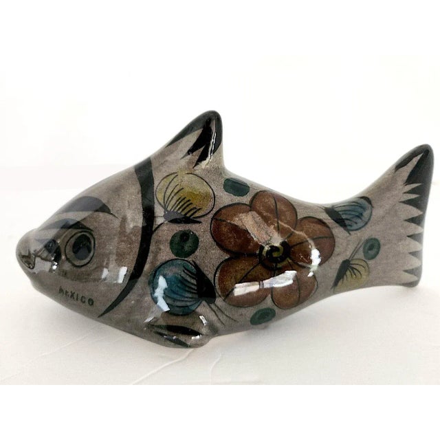 Mexican 1970s Tonala El Palomar Ceramic Fish Figurine For Sale - Image 3 of 8