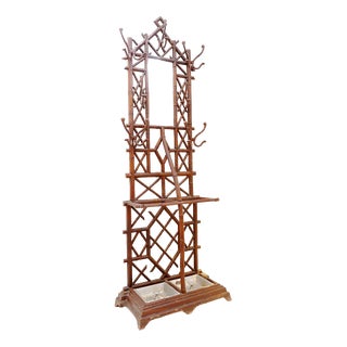Coat Rack in Faux Bamboo, 1800s For Sale