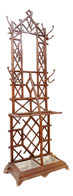 Coat Rack in Faux Bamboo, 1800s