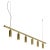 TF606 Suspension Lamp in Satin Brass with Orientable Tubular Diffusers by Daluce For Sale - Image 8 of 8