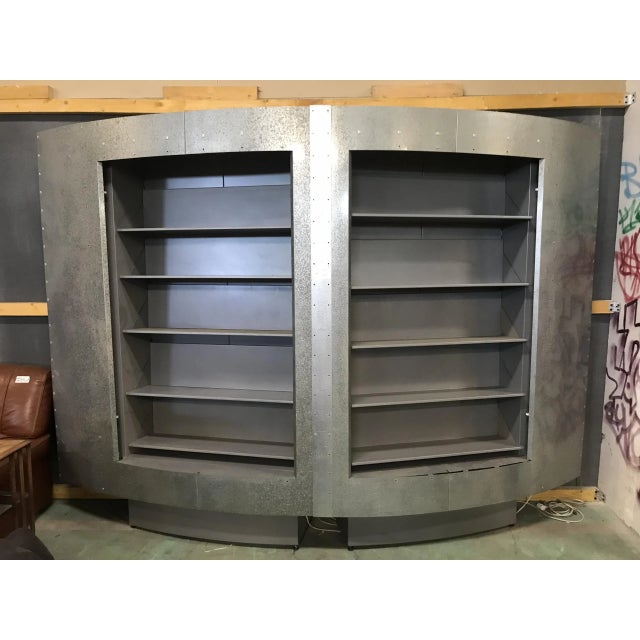 Industrial Bookcase in Steel For Sale - Image 4 of 4
