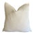 Bouclette French Wool Accent Pillow in Blanc With Down Insert For Sale