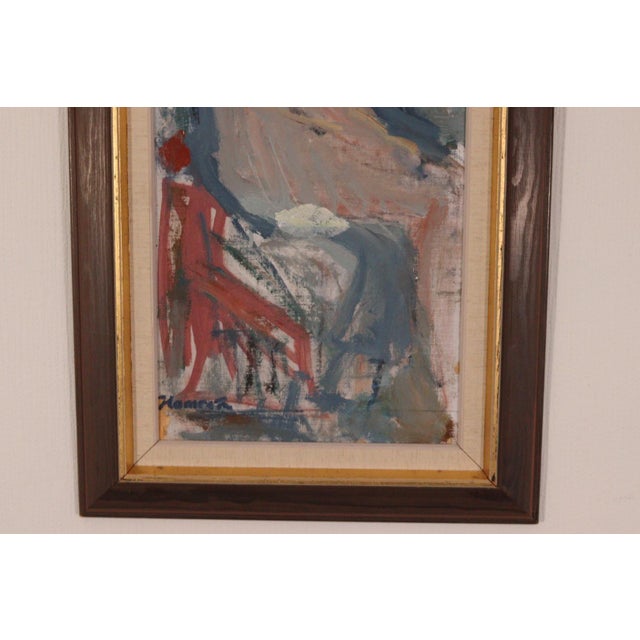 Bengt Hamrén, Sitting Model, 1960s, Oil on Canvas, Framed For Sale - Image 5 of 18