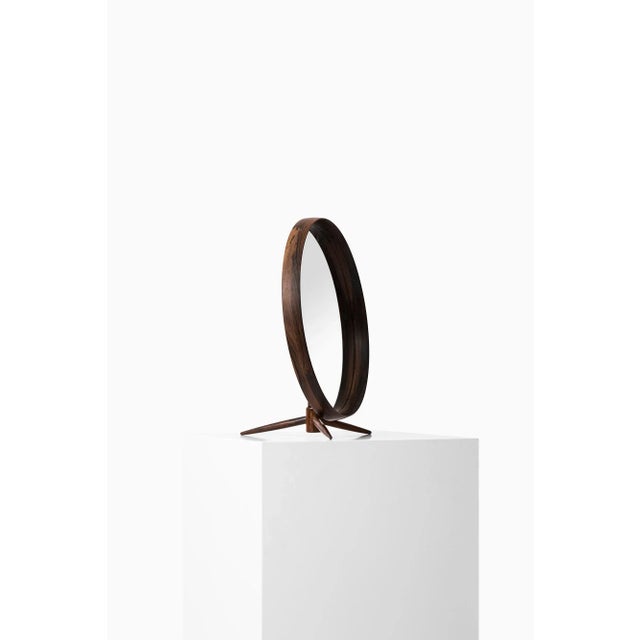 Wood Mid-Century Danish Table Mirror, 1950s For Sale - Image 7 of 8