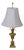 Hollywood Regency Brass Table Lamp with Fabric Shade from Unbekannt, 1970s For Sale