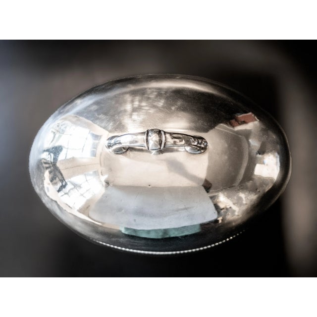 Late 19th Century Antique Hotel Metropole Silverplate Meat Dome Food Cloche For Sale - Image 5 of 9