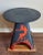 One of a Kind American Folk Art Industrial Cast Iron Anvil Stand Now Steampunk Table Stool With Devil Painting For Sale - Image 16 of 18