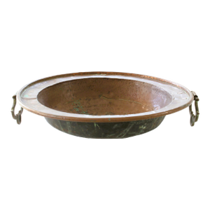 Late 19th Century Hammered Copper Bowl/French Country/Farmhouse