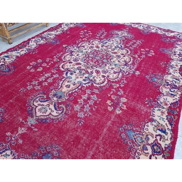 1960s 1960s Oushak Decorative Anatolian Rug For Sale - Image 5 of 11