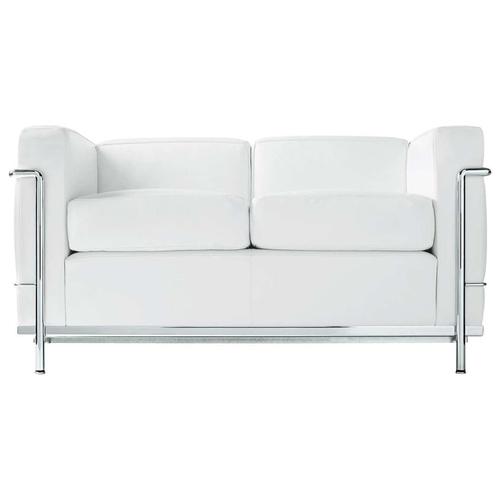 LC2 Divano 2-Seater Sofa by Le Corbusier, Pierre Jeanneret and Charlotte Perriand for Cassina For Sale - Image 6 of 7
