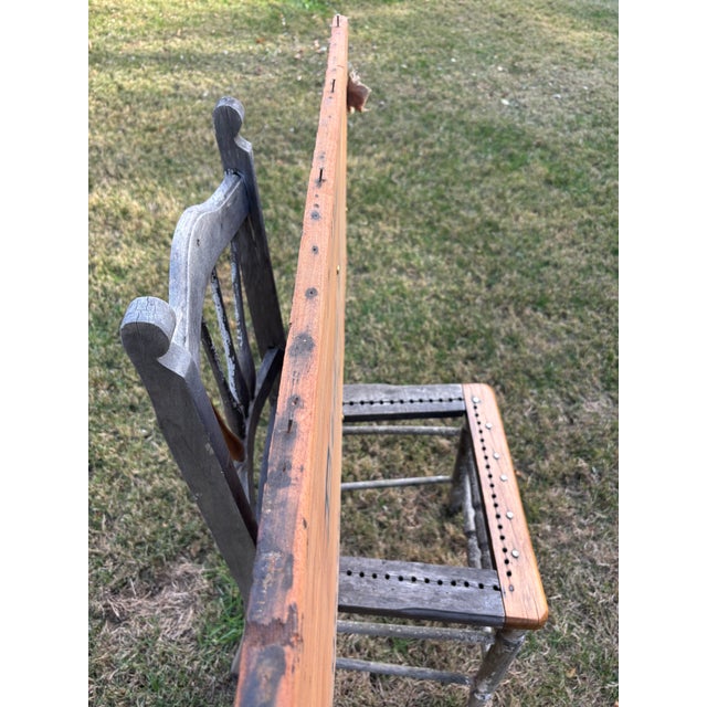1930s 1930s Vintage & Unique Wooden Railroad Crate/Side For Sale - Image 5 of 15