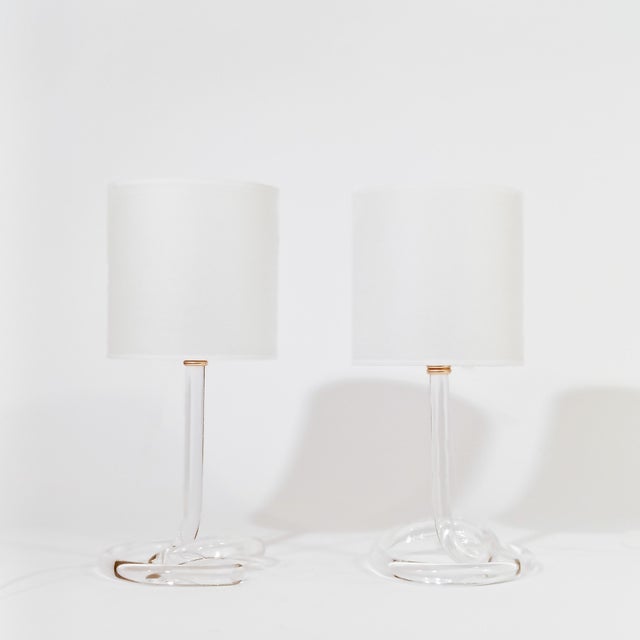 Contemporary Table Lamps by Elaine Bscheider, 1970s, USA, Set of 2 For Sale - Image 3 of 13